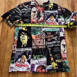 Horror Movie All Over Print T Shirt Vintage Movie